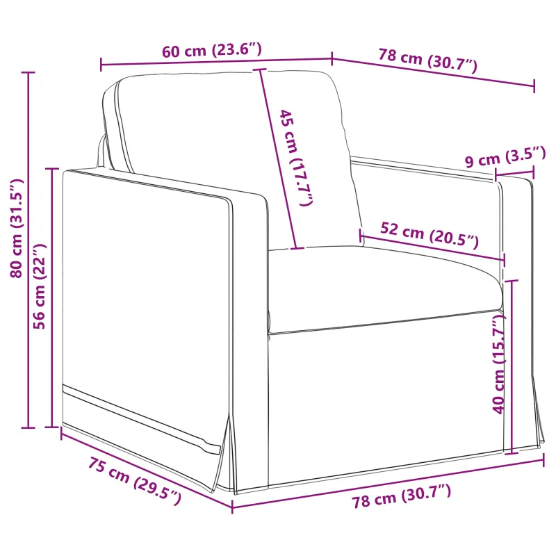 Sofos komplektas 2 pcs Juoda Aksomas