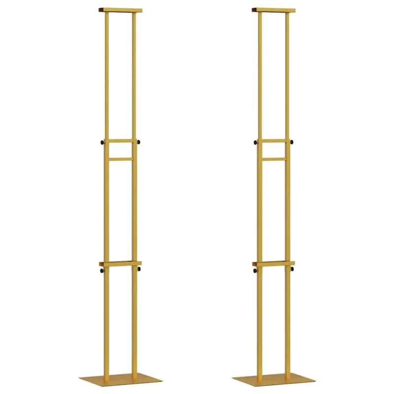 Prekybos parodos stendai 2 pcs Auksinė 30 x 23,5 x 210 cm