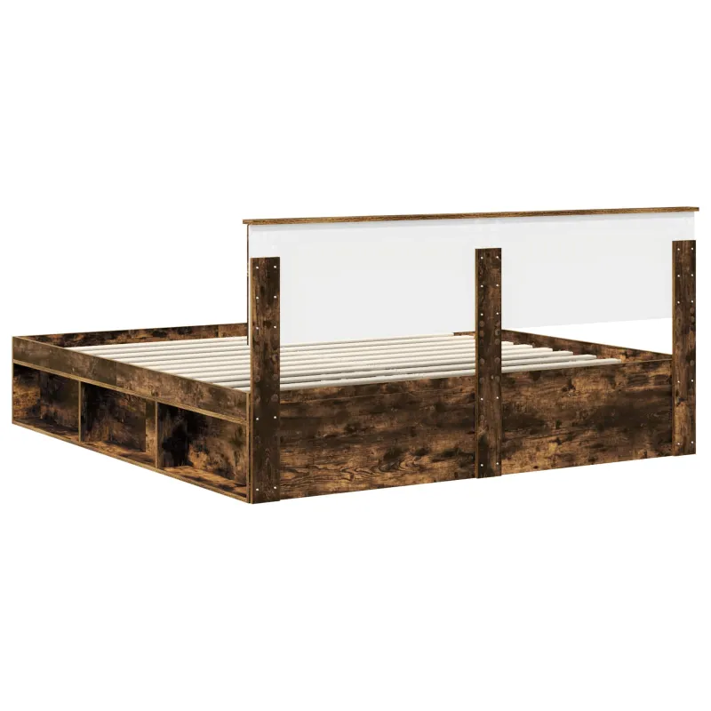Lovos rėmas Rūkyta ąžuolas 200 x 200 cm Apdirbta mediena