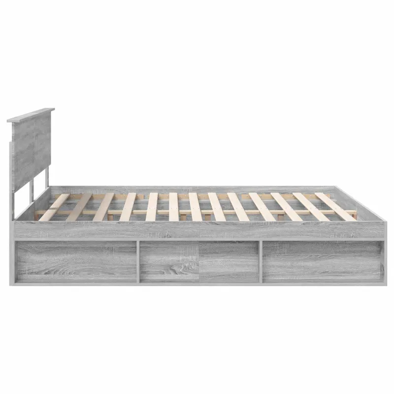 Lovos rėmas Pilkas Sonoma 200 x 200 cm Apdirbta mediena