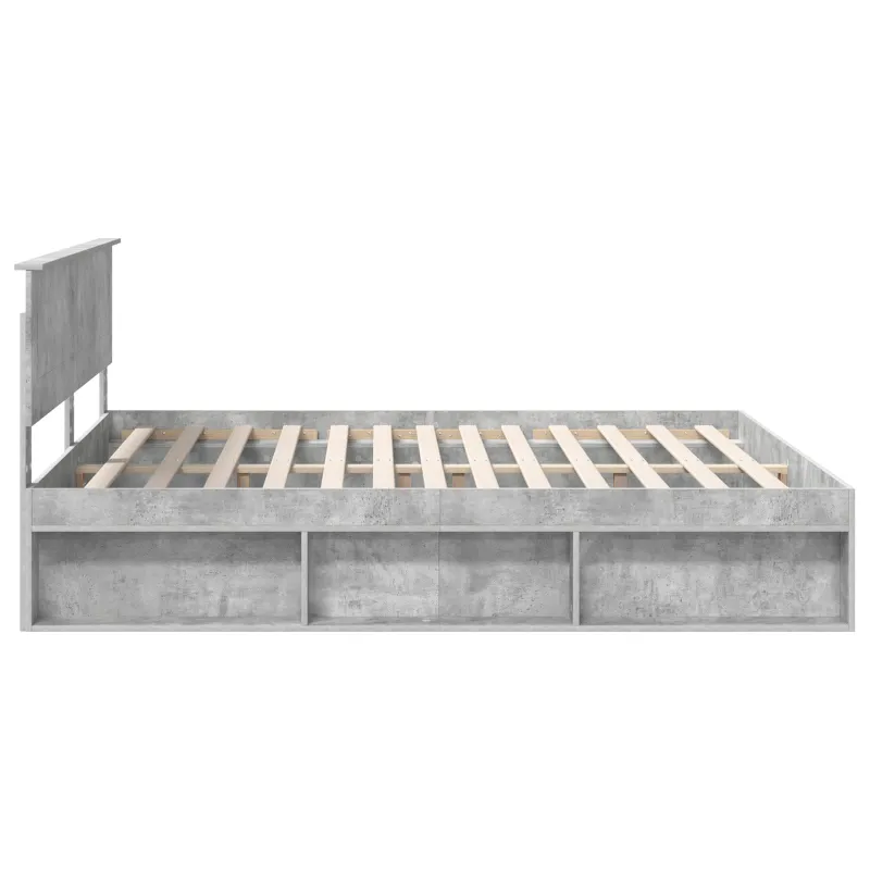 Lovos rėmas Betoninė 180 x 200 cm Apdirbta mediena