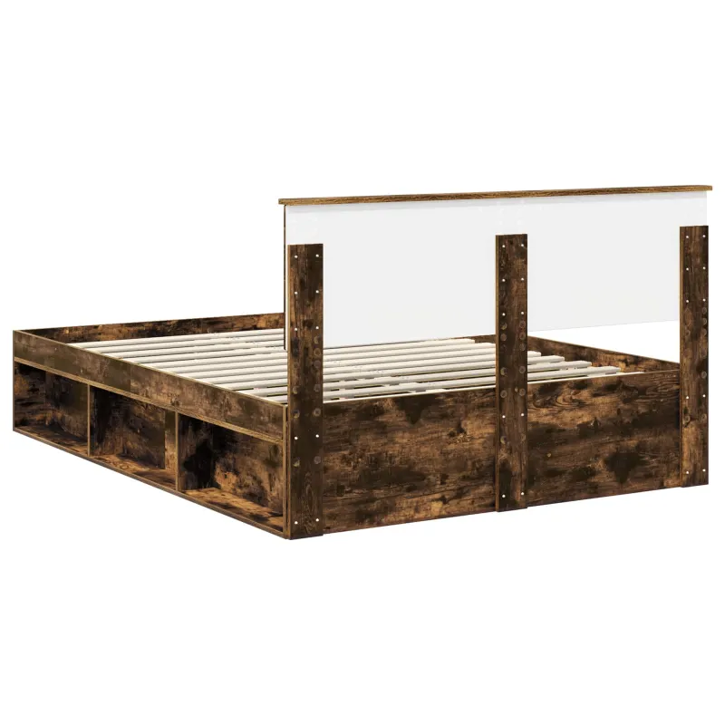 Lovos rėmas Rūkyta ąžuolas 150 x 200 cm Apdirbta mediena