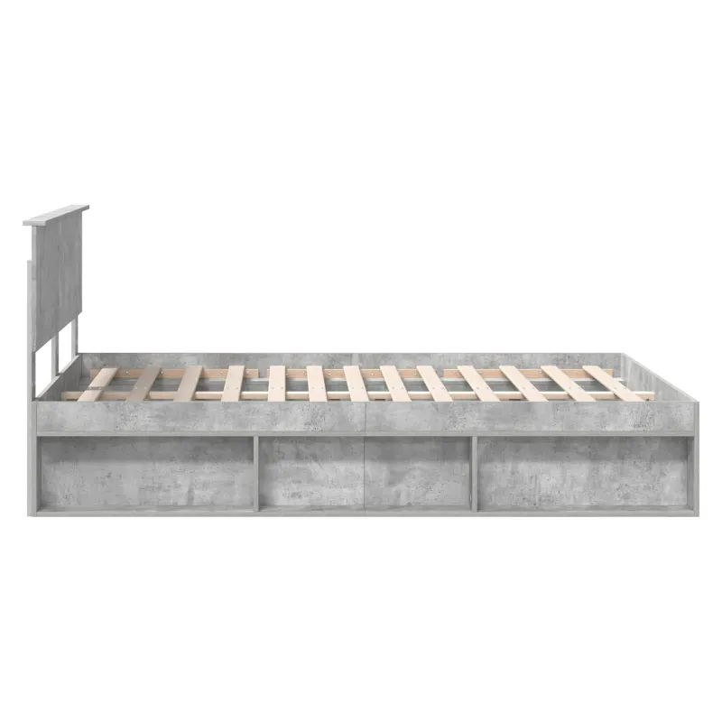Lovos rėmas Betoninė 140 x 190 cm Apdirbta mediena
