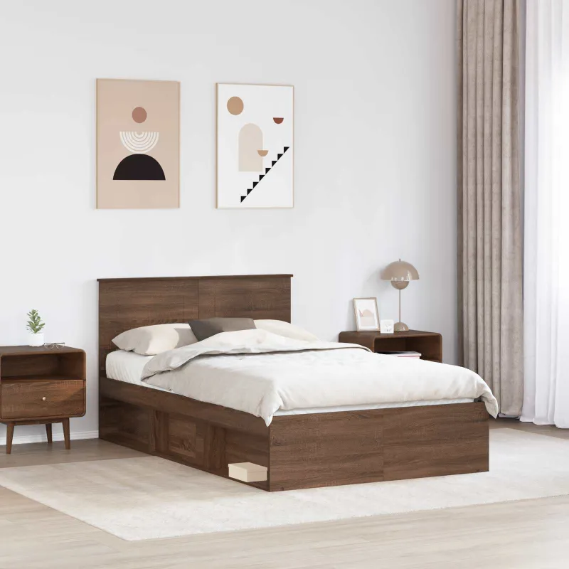 Lovos rėmas Rudas ąžuolas 120 x 200 cm Apdirbta mediena