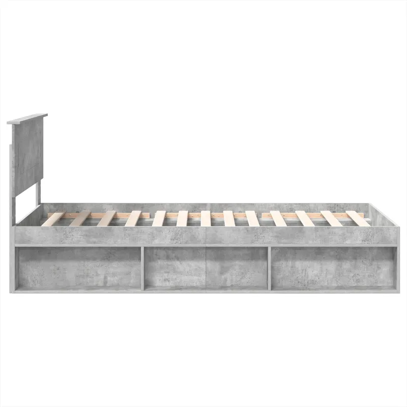 Lovos rėmas Betono pilka 100 x 200 cm Apdirbta mediena