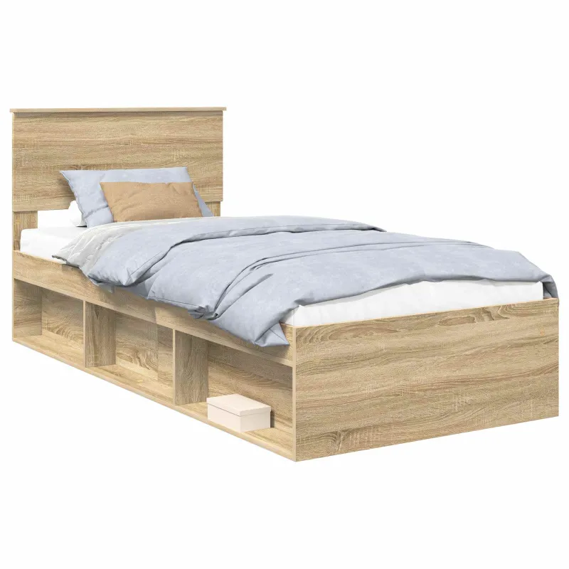Lovos rėmas Sonoma ąžuolas 75 x 190 cm Apdirbta mediena