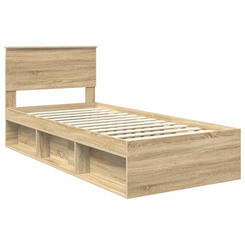 Lovos rėmas Sonoma ąžuolas 75 x 190 cm Apdirbta mediena
