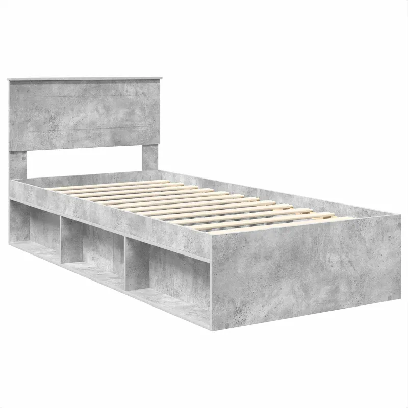Lovos rėmas Betono pilka 75 x 190 cm Apdirbta mediena