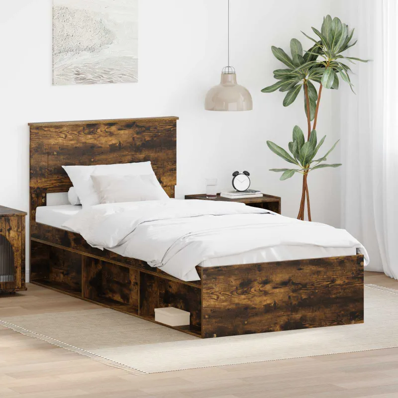 Lovos rėmas Rūkyta ąžuolas 75 x 190 cm Apdirbta mediena