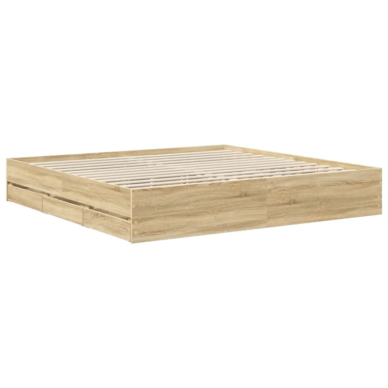Lovos rėmas Sonoma ąžuolas 200 x 200 cm Inžinerinė mediena