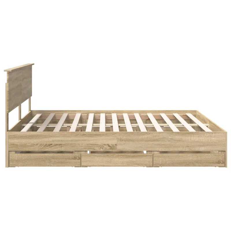 Lovos rėmas Sonoma ąžuolas 200 x 200 cm Inžinerinė mediena