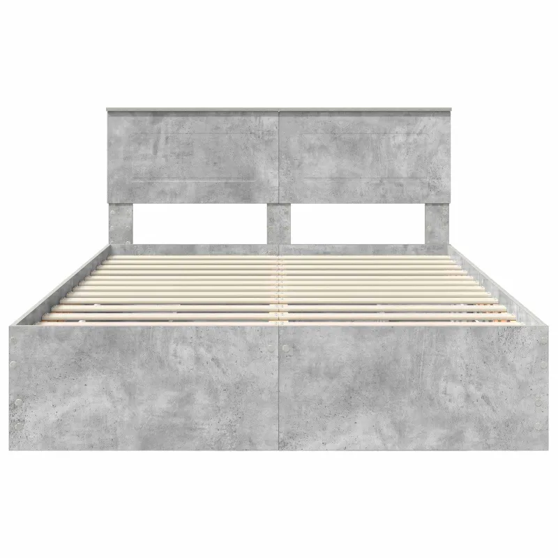 Lovos rėmas Betono pilka 140 x 190 cm Inžinerinė mediena