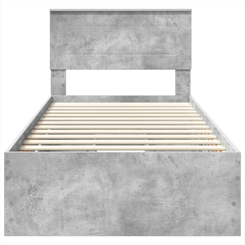 Lovos rėmas Betono pilka 75 x 190 cm Inžinerinė mediena