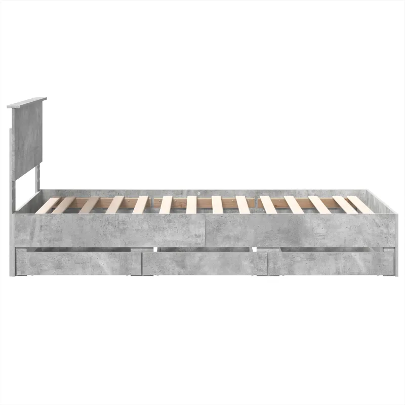 Lovos rėmas Betono pilka 75 x 190 cm Inžinerinė mediena