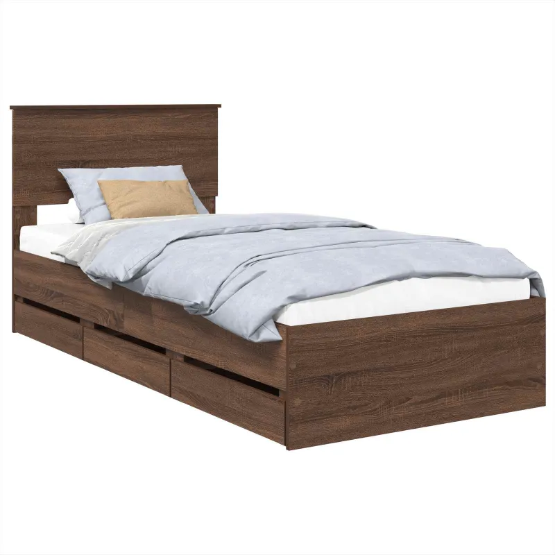 Lovos rėmas Rudas ąžuolas 75 x 190 cm Inžinerinė mediena