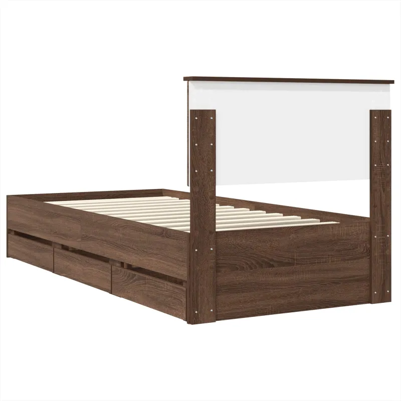 Lovos rėmas Rudas ąžuolas 75 x 190 cm Inžinerinė mediena