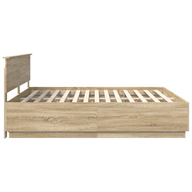 Lovos rėmas Sonoma ąžuolas 200 x 200 cm Apdirbta mediena
