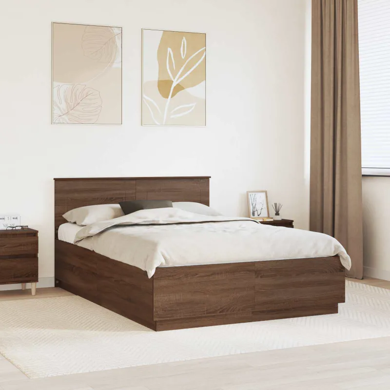 Lovos rėmas Rudas ąžuolas 150 x 200 cm Apdirbta mediena