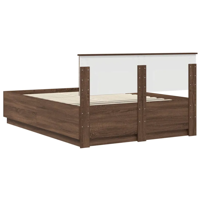 Lovos rėmas Rudas ąžuolas 150 x 200 cm Apdirbta mediena