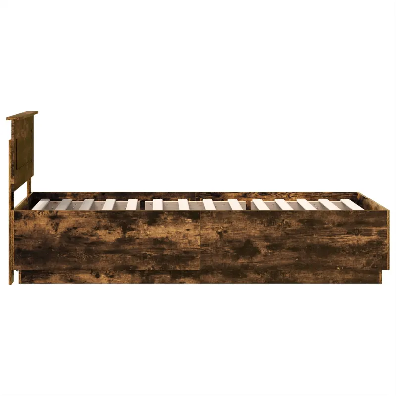 Lovos rėmas Rūkyta ąžuolas 90 x 200 cm Apdirbta mediena