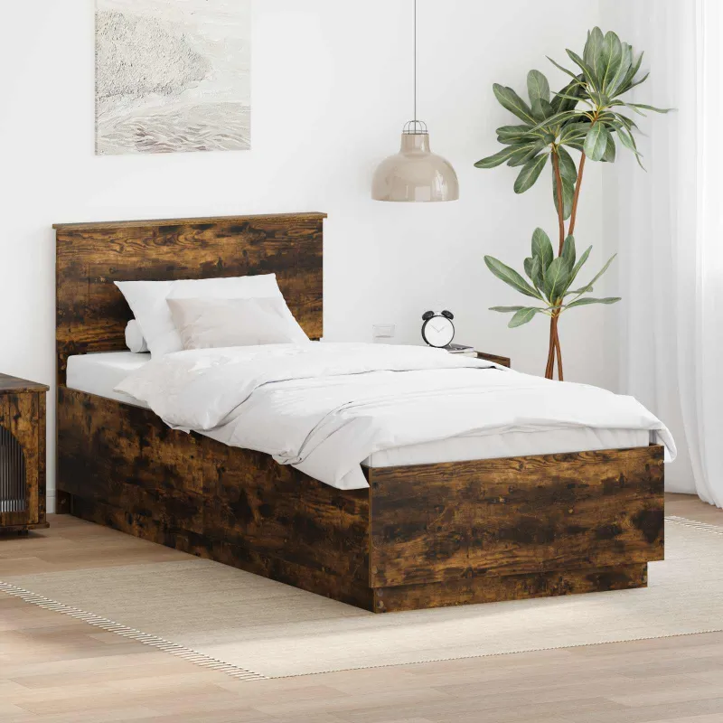 Lovos rėmas Rūkyta ąžuolas 70 x 190 cm Apdirbta mediena