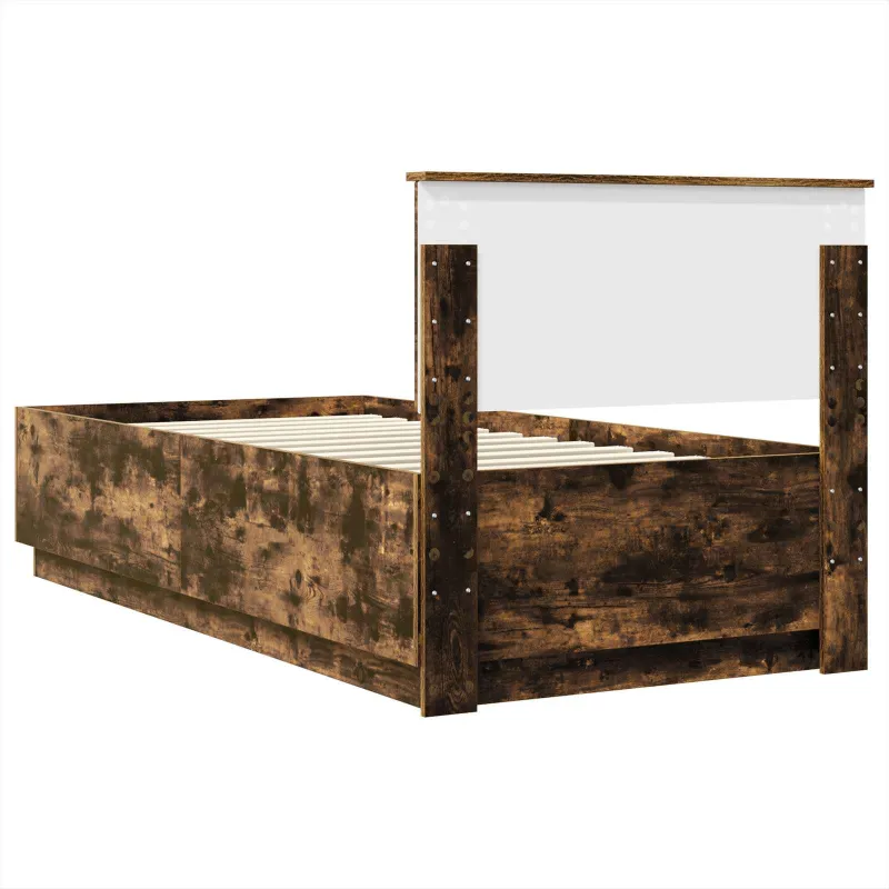 Lovos rėmas Rūkyta ąžuolas 70 x 190 cm Apdirbta mediena
