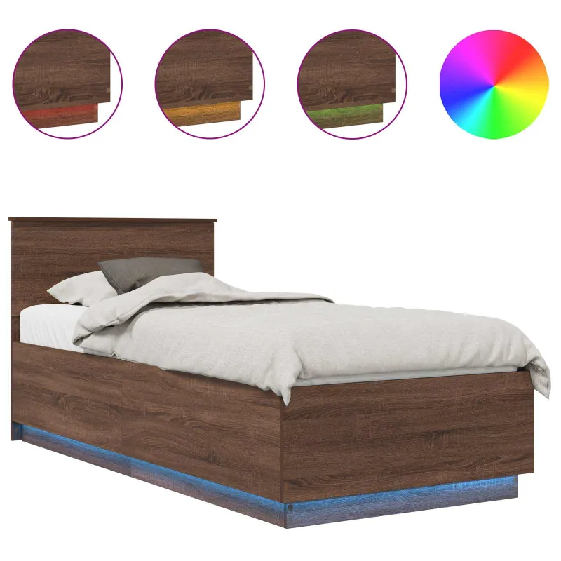 Lovos rėmas Rudas ąžuolas 70 x 190 cm Apdirbta mediena