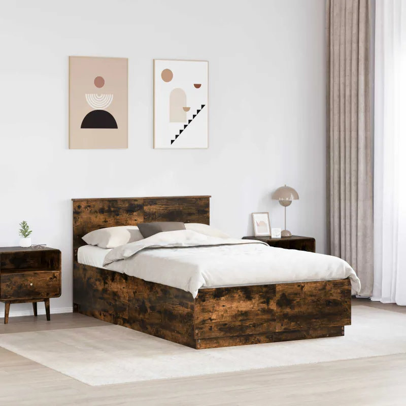Lovos rėmas Dūminio ąžuolo 135 x 190 cm Apdirbta mediena