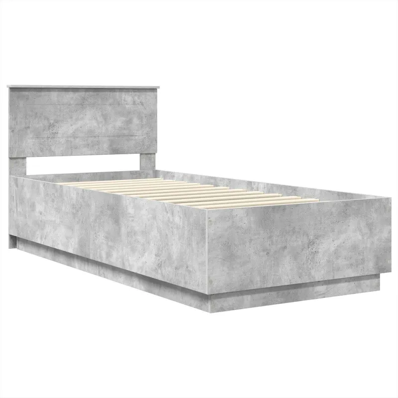 Lovos rėmas Betono pilka 100 x 200 cm Apdirbta mediena