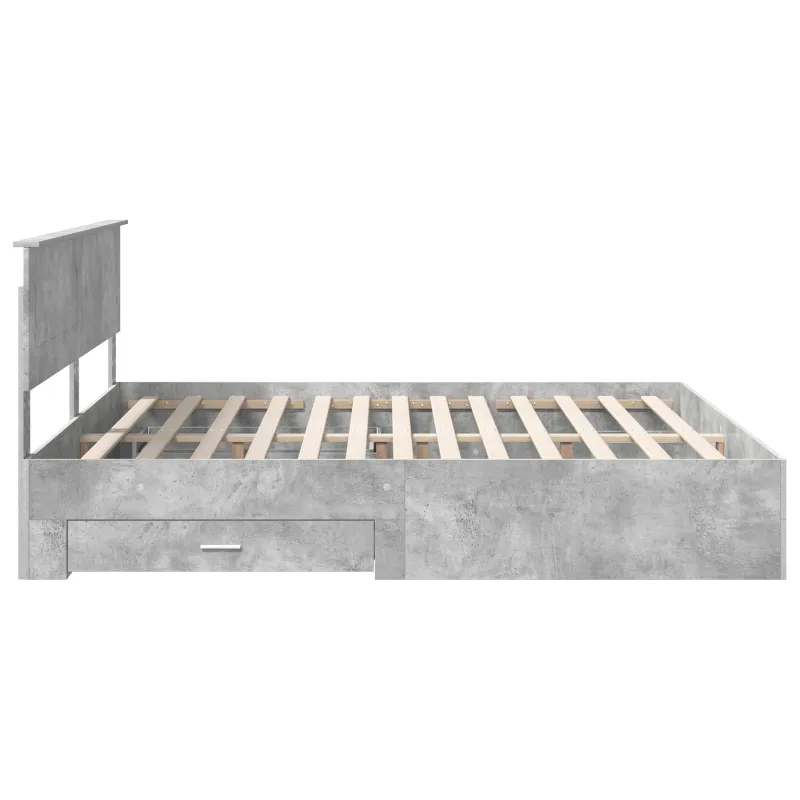 Lovos rėmas Betono pilka 200 x 200 cm Apdirbta mediena