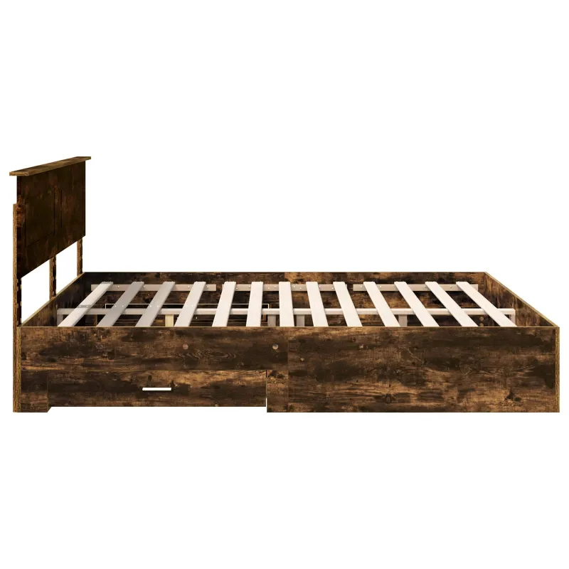 Lovos rėmas Rūkyta ąžuolas 200 x 200 cm Apdirbta mediena