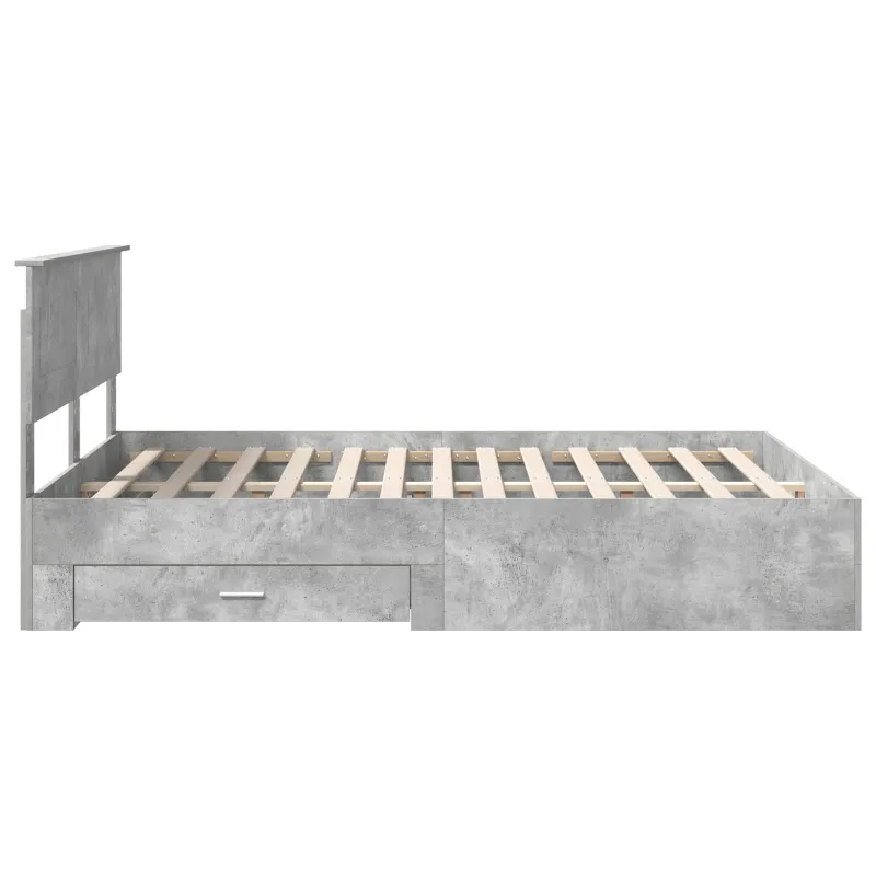 Lovos rėmas Betono pilka 140 x 190 cm Apdirbta mediena