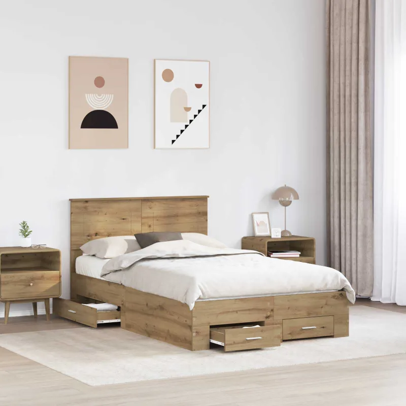 Lovos rėmas Amatininkų ąžuolas 120 x 190 cm Apdirbta mediena