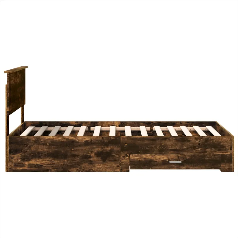 Lovos rėmas su galvūgalio Rūkyto ąžuolo ir sidabro 75 x 190 cm