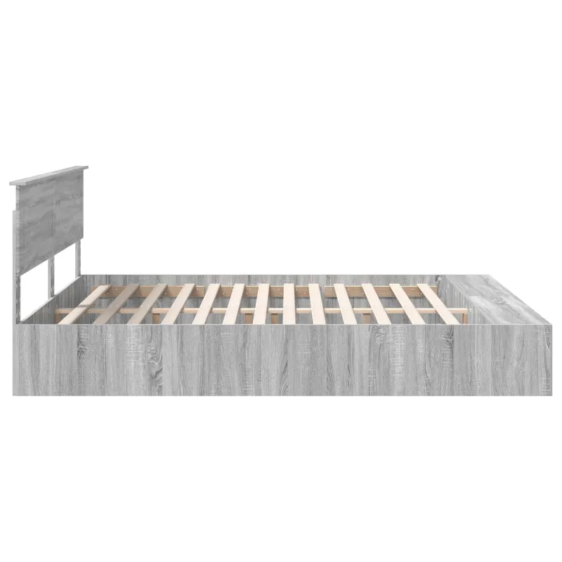 Lovos rėmas Pilkas Sonoma 200 x 200 cm Apdirbta mediena