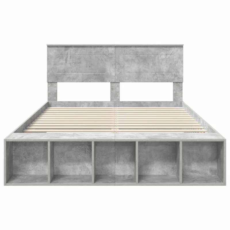 Lovos rėmas Betono pilka 150 x 200 cm Apdirbta mediena