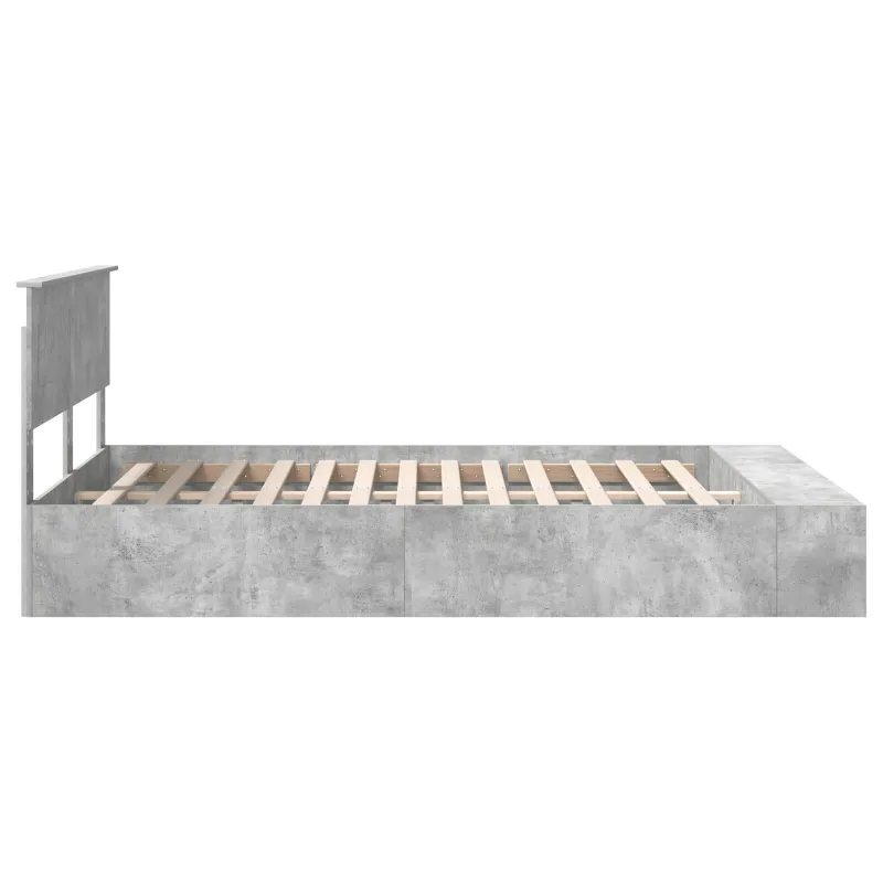 Lovos rėmas Betono pilka 150 x 200 cm Apdirbta mediena