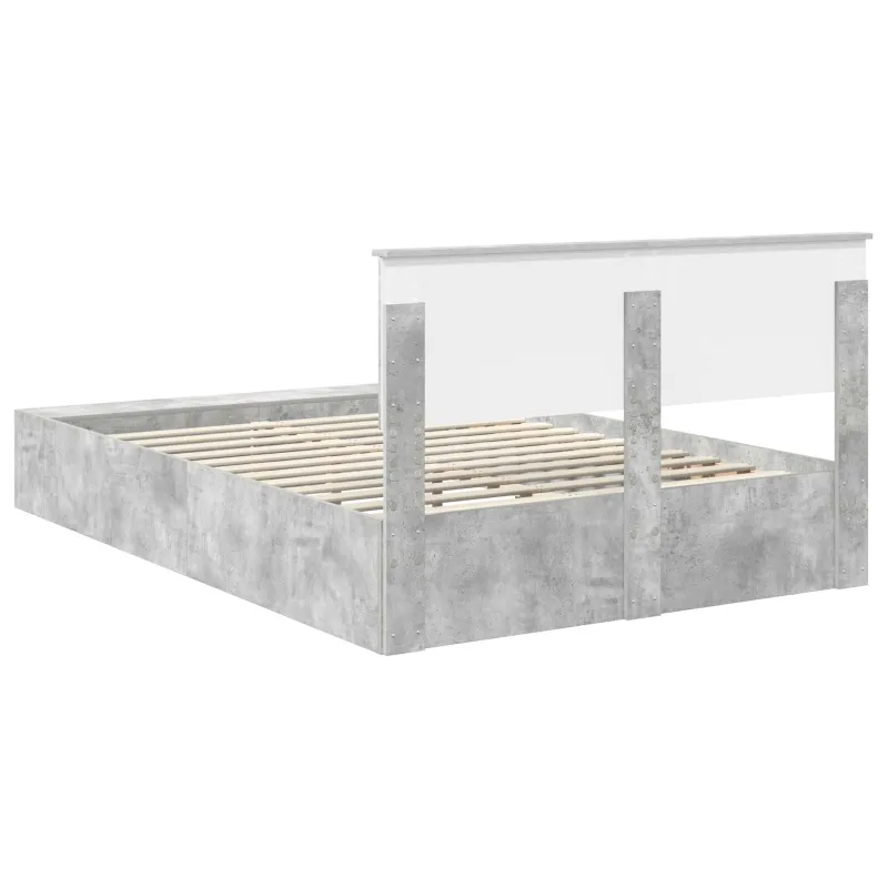 Lovos rėmas Betono pilka 150 x 200 cm Apdirbta mediena