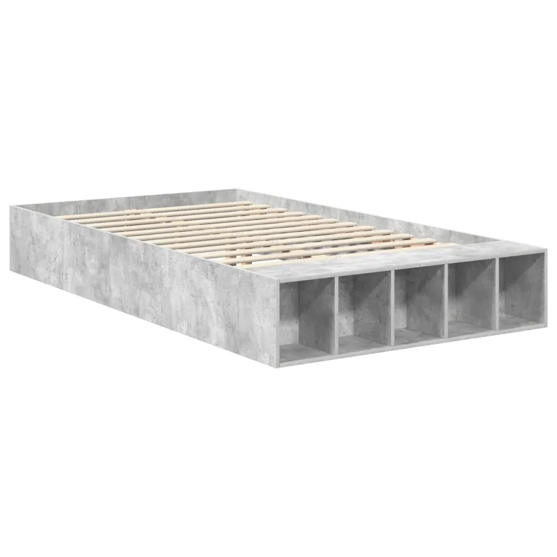 Lovos rėmas Betono pilka 135 x 190 cm Apdirbta mediena