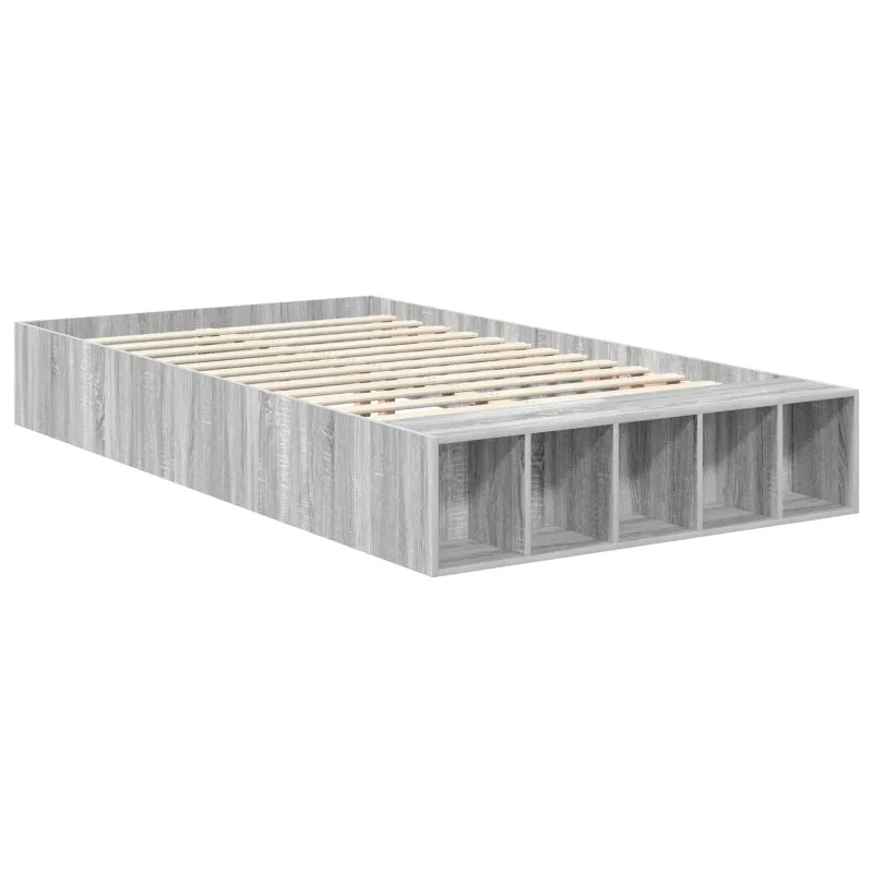 Lovos rėmas Pilkas Sonoma 135 x 190 cm Apdirbta mediena