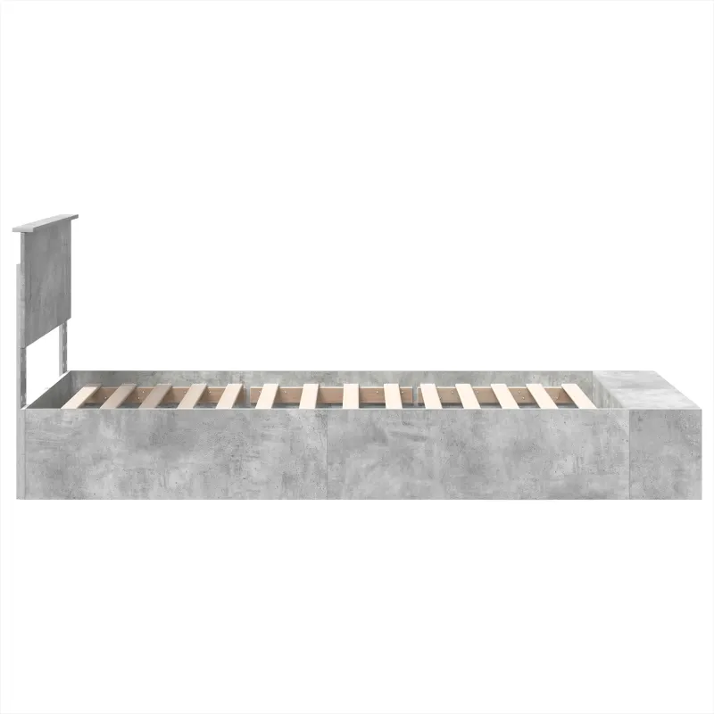 Lovos rėmas Betono pilka 90 x 200 cm Apdirbta mediena