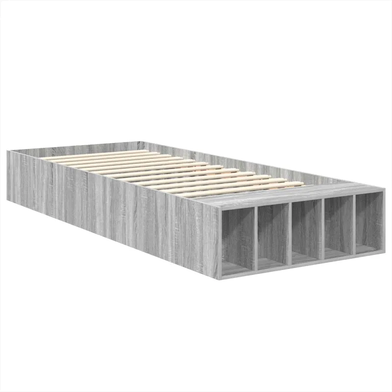 Lovos rėmas Pilkas Sonoma 75 x 190 cm Apdirbta mediena