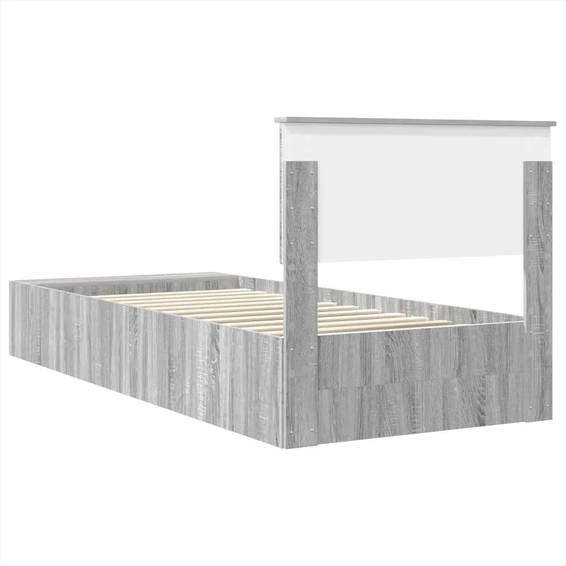 Lovos rėmas Pilkas Sonoma 75 x 190 cm Apdirbta mediena
