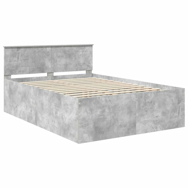 Lovos rėmas Betono pilka 150 x 200 cm Apdirbta mediena