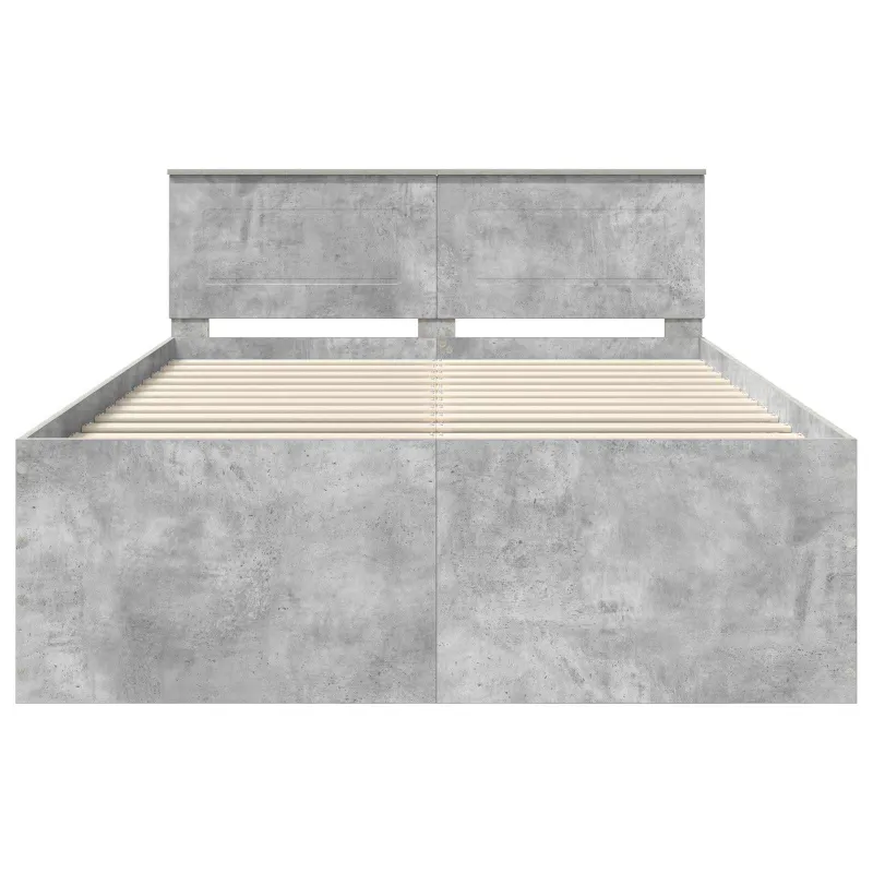 Lovos rėmas Betono pilka 150 x 200 cm Apdirbta mediena