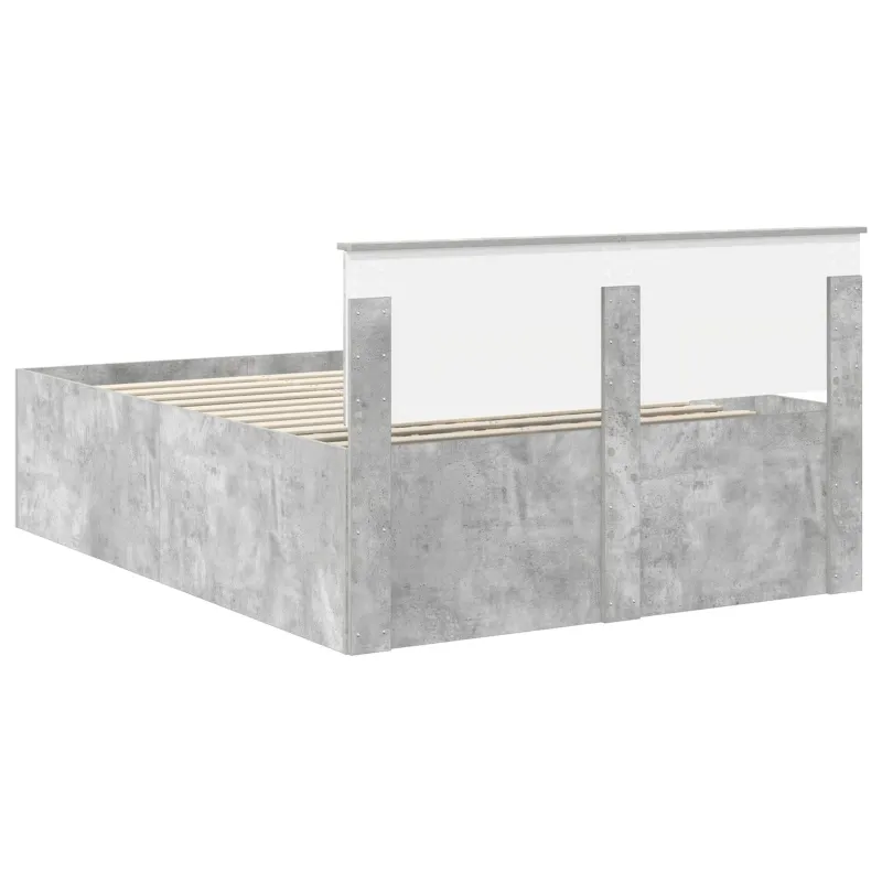 Lovos rėmas Betono pilka 150 x 200 cm Apdirbta mediena