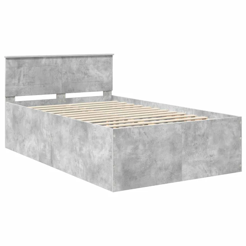 Lovos rėmas Betono pilka 135 x 190 cm Apdirbta mediena
