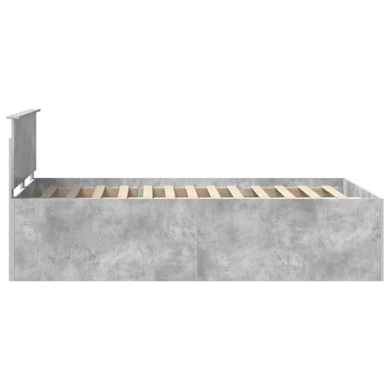 Lovos rėmas Betono pilka 135 x 190 cm Apdirbta mediena