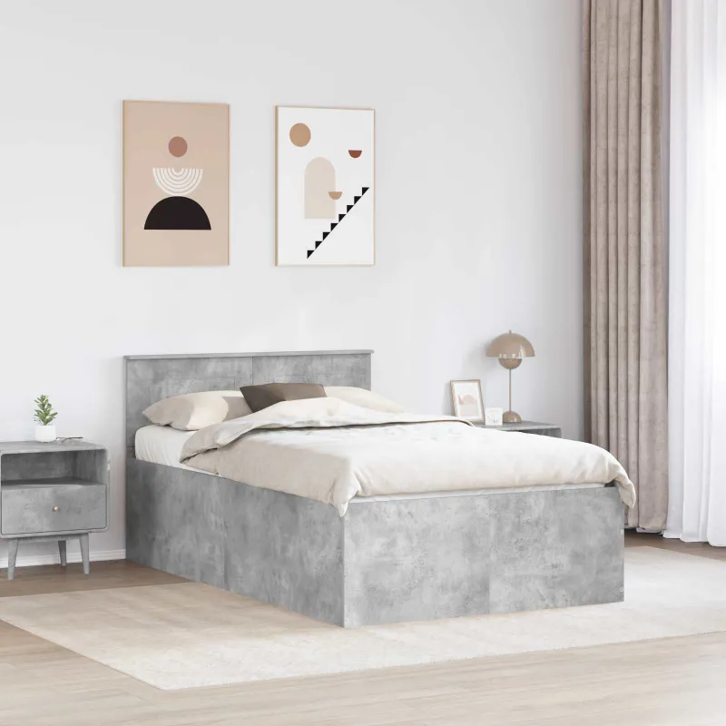 Lovos rėmas Betono pilka 120 x 190 cm Apdirbta mediena