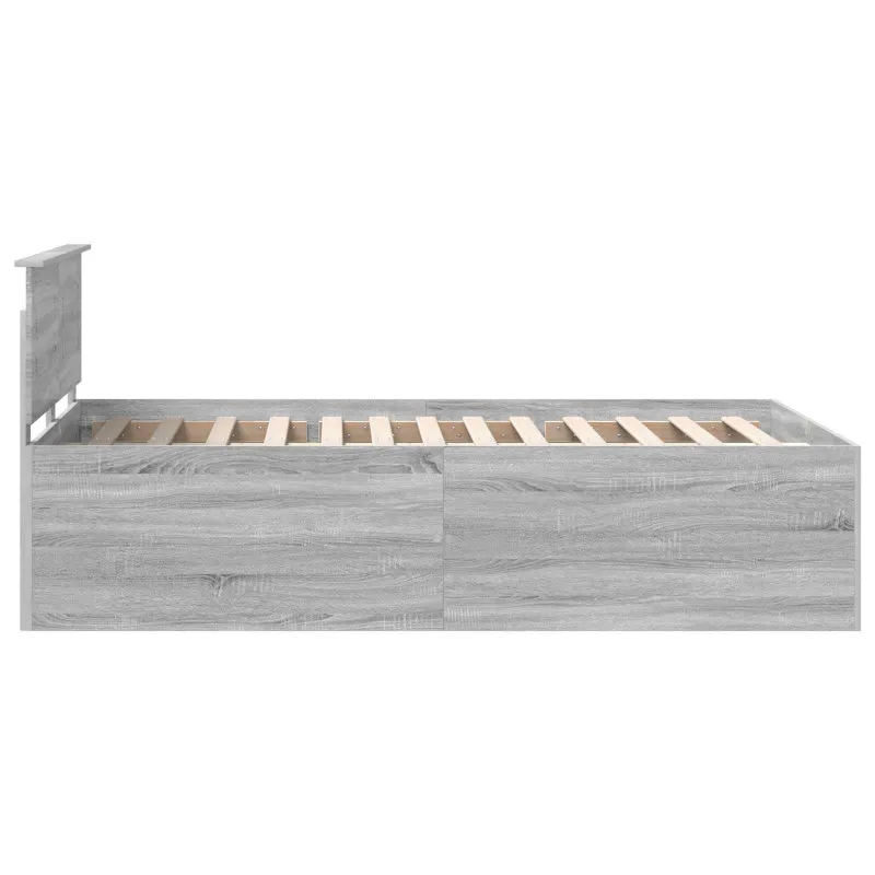 Lovos rėmas Pilkas Sonoma 120 x 190 cm Apdirbta mediena